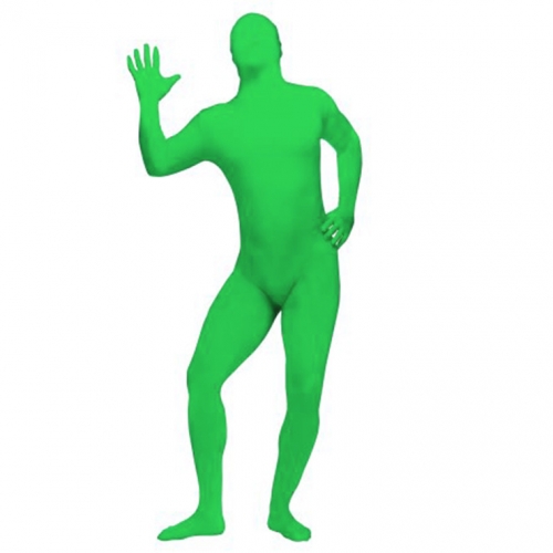 Men's Green Invisible Man Bodysuit Halloween Costume N15652
