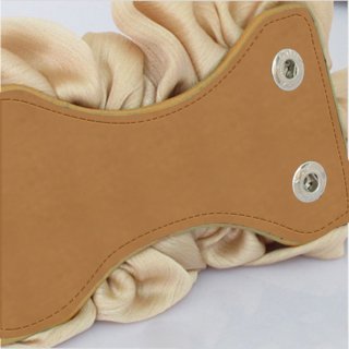Women Elegant Front Snap Closure Elastic Big Flower Wide Waist Belt N14822
