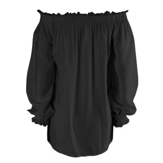 Sexy Peasant Ruffle Long Sleeve Off Shoulder Blouse N14782
