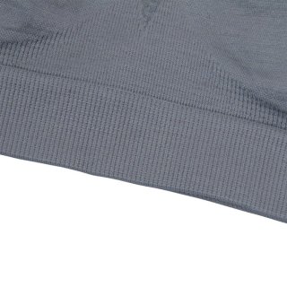Women's Gray High Impact Workout Yoga Running Sports Bras Racerback N14714