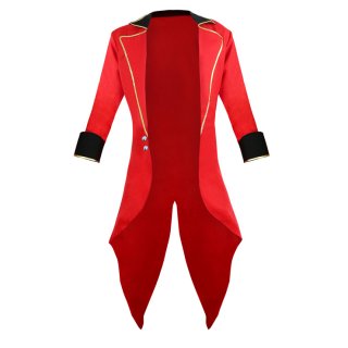Burlesque Men's Red Ringmaster Tailcoat Jacket N14550