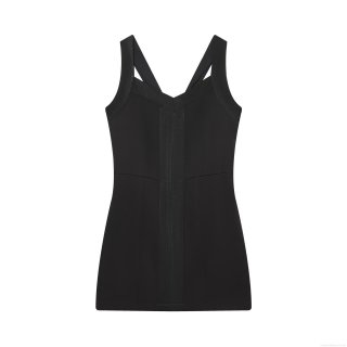 Women Sexy Black V Neck Bandage Bodycon Mini Dress Sequin Polyester Backless Cross Straps Zipper Closure Slim Fit For Party Banquet Evening Prom