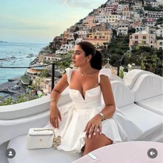 Elegant White Mini Dress Square Neck Cap Sleeve Mesh Puff Skirt Back Zipper Slim Fit Corset Dress For Women Summer Party Vacation Outfits