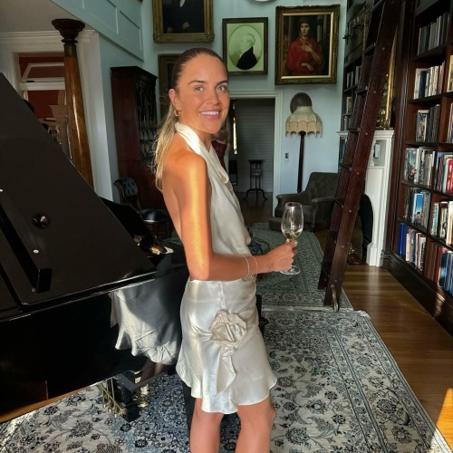 Women's Elegant Satin Halter Mini Dress With 3D Flower Decoration Backless Sleeveless Sexy White Party Evening Cocktail Dress