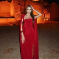 Women Elegant Red Cape Sleeve Maxi Dress Sexy Square Neck High Slit Bodycon Evening Gown For Red Carpet Formal Party Banquet Celebration Cocktail Slim Fit Dress