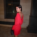 Sexy Backless Mini Dress Polyester Spandex Long Sleeve Solid Red Bodycon Dress For Party Evening Women Elegant Clubwear