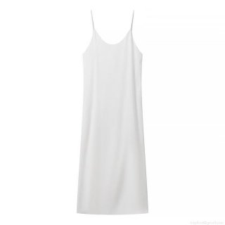 Women's Sexy Backless Satin Slip Dress Summer Elegant V-Neck Sleeveless Spaghetti Strap Maxi Long Dress Street Fashion Casual Holiday Party White Minimalist Outfits