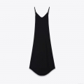 Women Sexy V Neck Camisole Maxi Dress Solid Color Side Split Sleeveless Slim Fit Bodycon Summer Party Clubwear Evening Long Dress