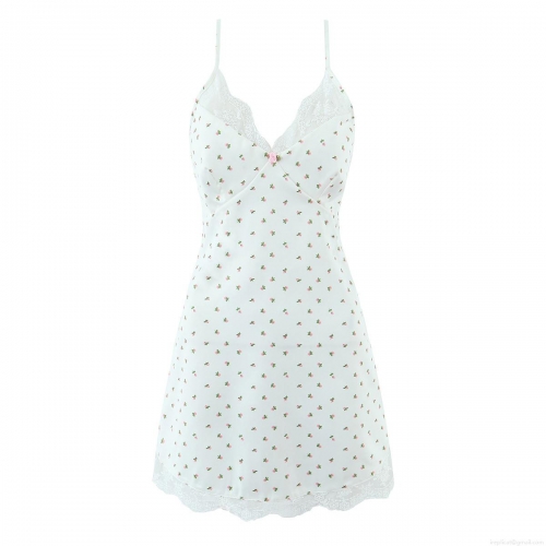 Women's Sexy Satin Floral Mini Dress With Lace Patchwork Spaghetti Strap V-Neck Sleeveless Backless Summer Bodycon Party Slip Dress For Women