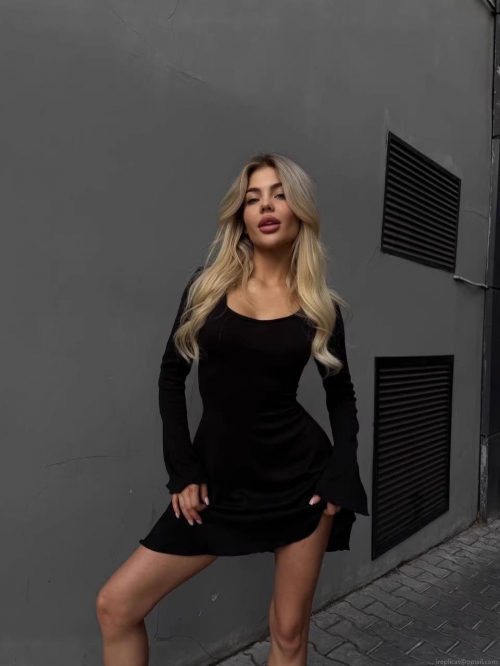 Women Sexy U-Neck Knitted Cotton Blend Bodycon Midi Dress Backless Drawstring Long Flare Sleeve Solid Color Streetwear Slim Fit Clubwear Skirt