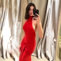 Women Sexy Halter Maxi Dress Backless Round Neck Sleeveless Tie Waist Knot Bodycon Long Dress Polyester Milk Silk Fabric Streetwear Party Evening Clubwear