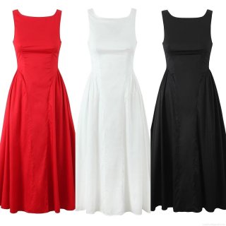 Women's Simple Sleeveless Backless Polyester Maxi Dress Solid Color Slim Fit Pleated Long Dress For Evening Party Streetwear Lady Elegant Gown