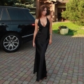 Sexy Deep V Neck Backless Maxi Dress Women Black Satin Lace Patchwork Bodycon Evening Party Long Gown Sleeveless Spaghetti Strap Clubwear