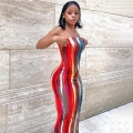 Women Sexy Strapless Bodycon Maxi Dress Milk Silk Abstract Print Slim Fit Tube Top Long Dress Summer Vacation Clubwear