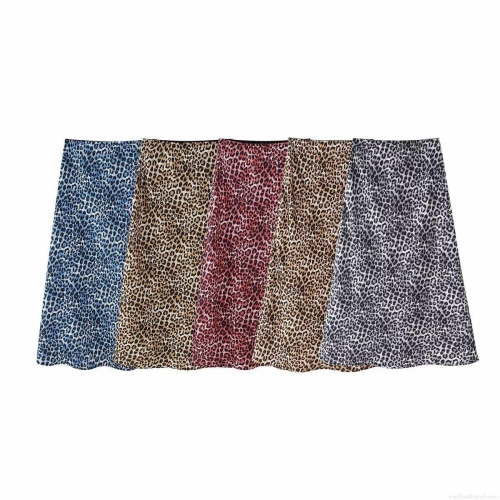 Women's Sexy Leopard Print Satin Midi Skirt Fashion High Waist A-Line Animal Pattern Half Skirt For Party Daily Wear Chic Animal Print Bottoms