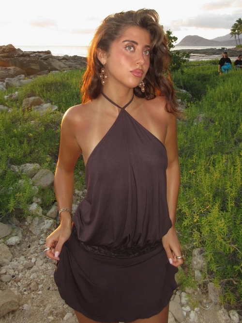 Women Sexy Halter Backless Mini Dress Lace Patchwork Pleated Rayon Spandex Sleeveless Dress For Party Streetwear Clubwear Solid Color Summer Dress