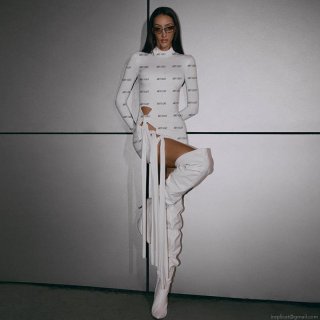 Women Sexy Bodycon Mini Dress Long Sleeve Hollow Out Side Tie Back Drawstring Polyester Spandex Clubwear Party Short Dress