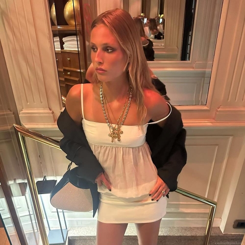 Women's Sexy Chiffon Mesh Patchwork Mini Dress Camisole Boat Neck Backless Hip Wrap Club Party Dress In Milk Silk Fabric