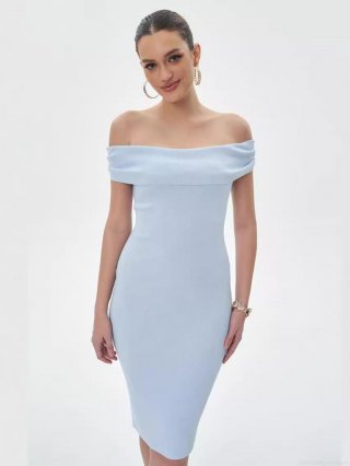 Sexy Off Shoulder Bodycon Mini Dress Polyester Knit Fabric One Shoulder Slim Fit Solid Color For Women Party Club Night Out Evening Elegant Short Dress