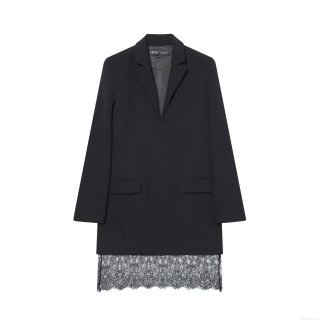 Elegant Lace Patchwork Suit Dress Women V-Neck Long Sleeve Stretch Polyester Mini Dress Slim Fit Bodycon Party Celebrity Style Short Dresses