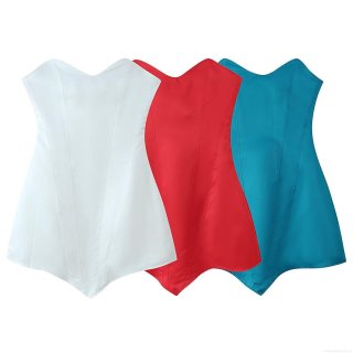 Women's Sexy Strapless Satin Bodycon Mini Dress Elegant Lace Up Back Bustier Dress with Boning Support Party Clubwear Evening Gown