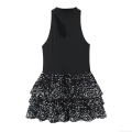 Women Sexy Sequin Patchwork Mini Dress Sleeveless Cutout Halter Neck Tiered Cake Dress For Party Night Out Club Cocktail Evening Slim Fit