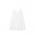 Women Sexy White Satin V-Neck Slip Dress Adjustable Straps Backless Mini Party Dress For Summer Elegant Ladies Cocktail Evening Wear