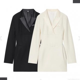 Women Elegant Blazer Dress Long Sleeve Waist Cinching Notch Lapel Mini Party Evening Suit Dress For Women Office Banquet Fashion