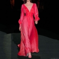 Women Sexy Deep V-Neck Long Sleeve Maxi Dress Elegant High Waist Big Swing Solid Color Silky Satin Evening Party Wedding Formal Long Dresses