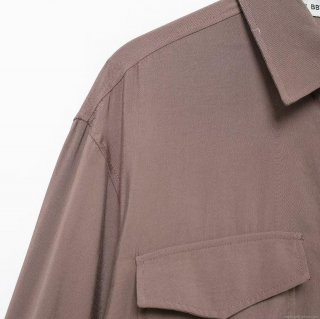 Women's Long Sleeve Button Up Shirt 100% Polyester Solid Color Lapel Loose Blouse With Double Pockets Urban Commuter Work Office Top For Autumn Winter