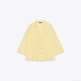 Women's Casual Linen Blend Shirt Vertical Striped Solid Color Button Down Blouse Oversized Lightweight Long Sleeve Streetwear Top For Lady