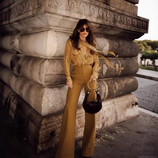 Women's Elegant Long Sleeve Bow Tie Neck Blouse Metallic Stripe Sheer Chiffon Shirt Fashion Office Lady Daily Top