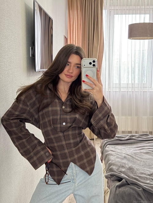 Women's Plaid Blouse Cotton Polyester Blend Back Lace-up Waist-Cinching Long Sleeve Lapel Streetwear Shirt Top For Women Retro Casual