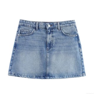 Women's Summer Distressed Denim Mini Skirt High Waisted Bodycon Short Jean Skirt Streetwear Fashion Skirt For Women