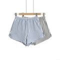 Women's Striped Shorts Cotton Blend Terry Cloth Elastic Waist Loose Casual Summer Beach Lounge Bottoms For Women