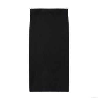 Women's Knit Midi Skirt High Waist Slim Fit Side Split Elegant Minimalist Solid Color Casual Office Daily Commute Skirt Bottoms