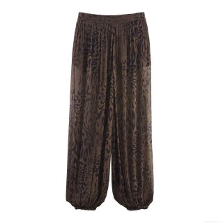 Women Leopard Print Pleated Lantern Pants High Waist Loose Casual Harem Trousers Fashion Animal Pattern Elastic Waist Trousers Streetwear For Women