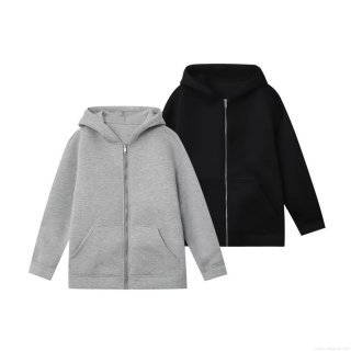 Women Oversized Zip Up Hoodie Solid Color Long Sleeve Casual Sweatshirt Jacket With Pockets Loose Fit Polyester Outerwear For Autumn Winter Ladies