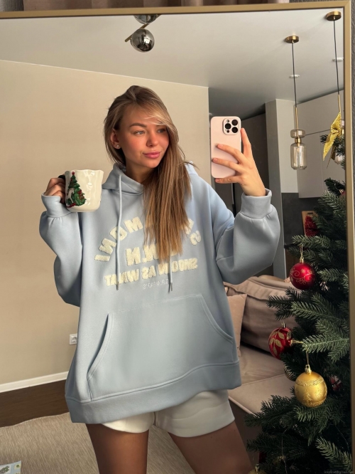 Women's 100% Cotton Oversized Hooded Hoodie Towel Letter Embroidery Long Sleeve Pullover Sweatshirt Autumn Winter Casual Streetwear Outerwear Top