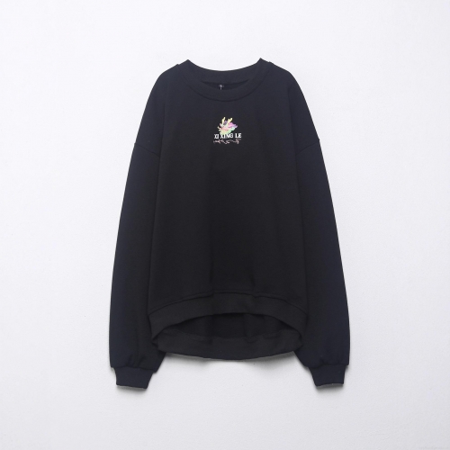 Women's Oversized Crewneck Sweatshirt Cotton Blend Dragon Graphic Print Streetwear Long Sleeve Loose Pullover Casual Graphic Top