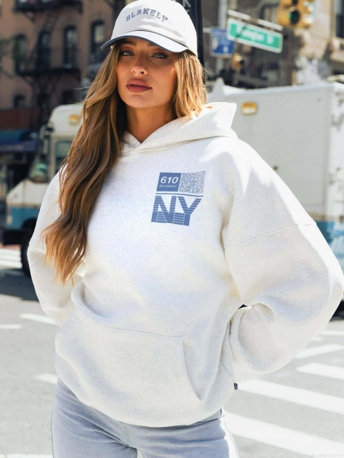 Women's Streetwear Hooded Sweatshirt 100% Cotton Letter Printed Loose Pullover Hoodie Lazy Style Long Sleeve Top For Daily Casual Autumn Winter Fashion