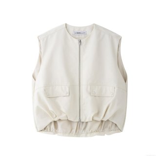 Women's Sleeveless PU Leather Jacket Vest Zipper Up Loose Fit Bubble Hem Waistcoat Fashion Streetwear Outerwear Casual Top For Women