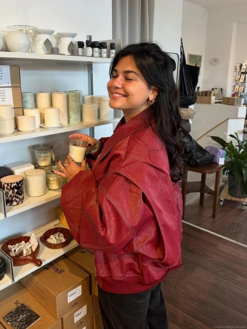 Women's Retro Faux Leather Jacket Loose Contrast Stitching PU Biker Coat Oversized Long Sleeve Streetwear Outerwear For Autumn Winter