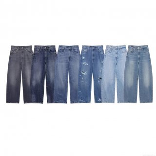 Women's High Waisted Wide Leg Jeans Loose Fit Balloon Cut Washed Denim Pants Distressed Hole Streetwear Long Trousers For Ladies