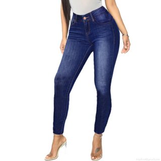Women's Sexy Low Waist Skinny Jeans High Stretch Cotton Blend Denim Pants Washed Slim Fit Pencil Trousers For Daily Streetwear Party