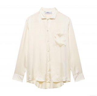 Women's Satin Silk Long Sleeve Shirt And Wide Leg Pants Set Elegant Solid Color Button Down Pocket Blouse Drawstring Trousers Casual Loungewear Two Piece Outfits For Women Streetwear