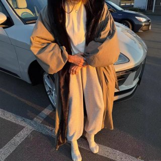 Women's Long Parka Jacket With Faux Fur Collar Polyester Padded Winter Coat For Daily Outdoor Casual Fashion Warm Loose Fit Outerwear