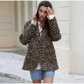 Women's Leopard Print Blazer Jacket Retro Loose Fit Lapel Long Sleeve Suit Coat With Pockets For Autumn Winter Office Daily Street Lady