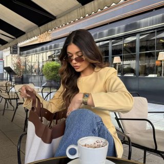 Women's Intellectual Elegant Round Neck Blazer Jacket Single Breasted Polyester Outerwear For Office Commute Ladies Slim Fit Coat With Pocket Flaps Pale Yellow