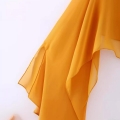 Women's Off Shoulder Chiffon Shrug Cloak Flare Long Sleeve Sheer Short Top Jacket Summer Casual Streetwear Sexy Backless Solid Color Wrap